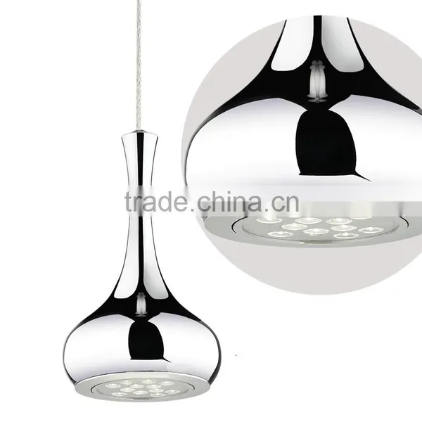 2016 New 9W 12W Plated Silver LED Pendant Light Color Vase Dining Room Creative LED Droplights photo-4