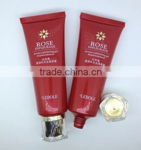 Exquisite Red Tube for Natural Sunscreen Cream Packaging With Five Starts Cap photo-2