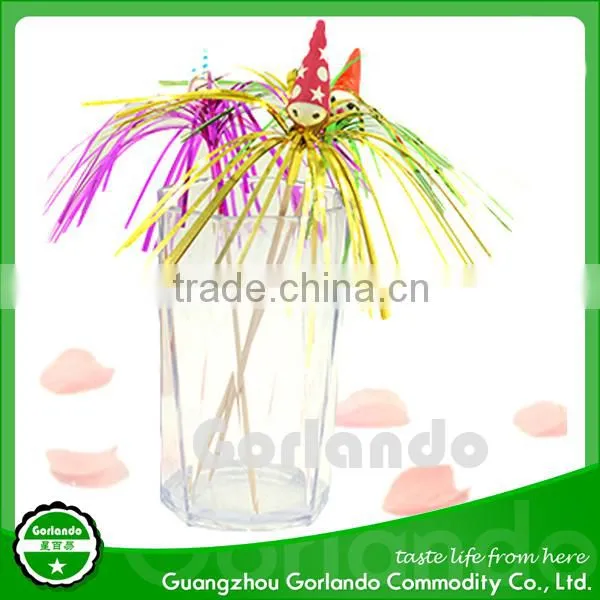 Clown Palm Custom Party Decorative Wooden Toothpick