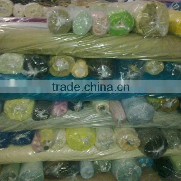 Polyester Cotton Mixed Plain Dyed Poplin Fabric Stock photo-4
