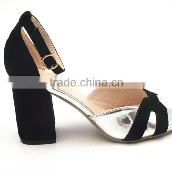 Hot Sell High Quality Mix Color Women Middle Heel Sandals photo-2