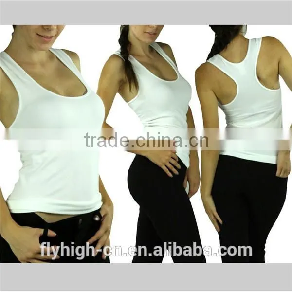 Ladies Summer Ribbed Spandex Racerback for Women photo-6