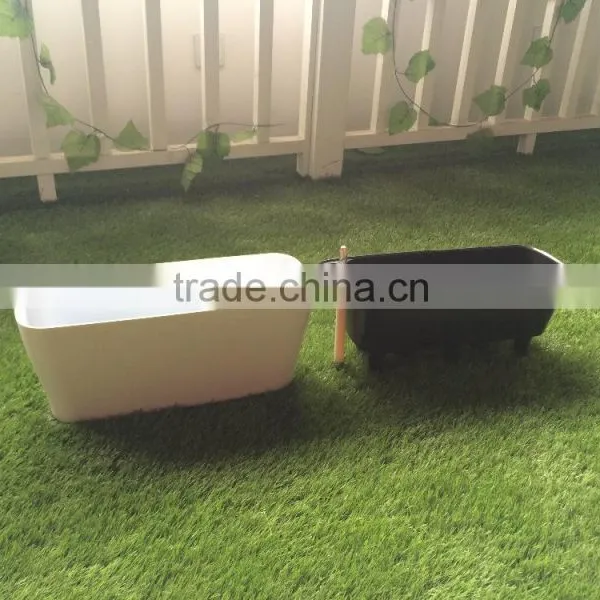 Flower Pot Painting Designs , Trough Shape Painting Flowerpot With Water Level Indicator photo-3