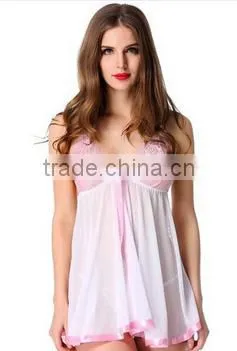 Lace Splicing Dress With G-String photo-3