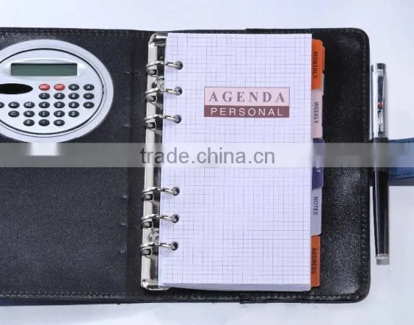 Customized Environment Friendly Cover PU Leather Organizer A4 Folder photo-5