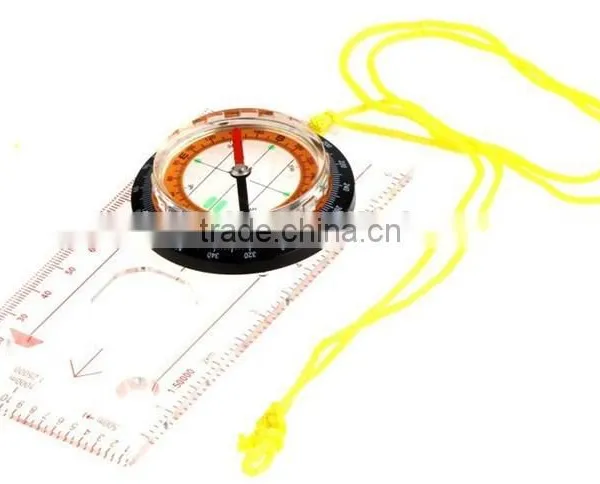 Outdoor Camping Baseplate Map Compass With Ruler and Magnifier Quality Choice photo-2