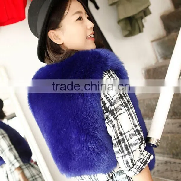 New 2016 Winter Coat Women Import Whole Peel Fox Fur Vest High-Grade Fur Coat Fashion Women Clothes Size:S-XXL photo-3