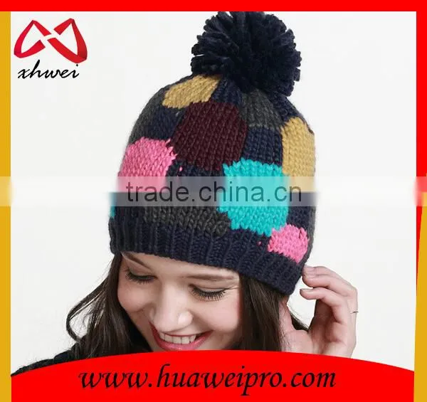 Colorful Fashion Beanies Knitted Beanie Thick Warm Winter Knit Beanie Hat Cap photo-3
