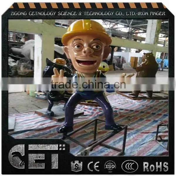 Fiberglass Figures Sculpture Fiberglass Statue Shopping Street Decoration photo-3