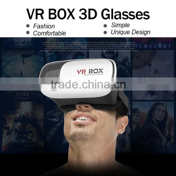 2016 Trending Products Consumer Electronics Cardboard VR BOX 3D Glasses With Bluetooth Remote Conrol photo-5