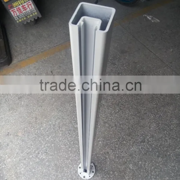 Powder Coated Cast Aluminum Railing Fence Post Glass Balustrade photo-3