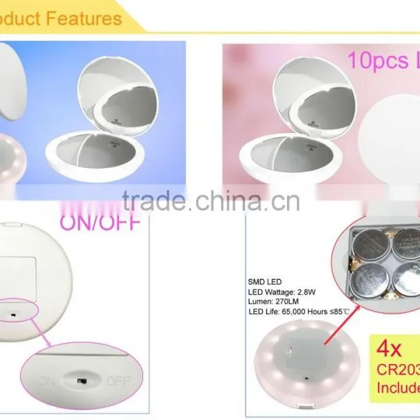 LED Pocket Mirror 5x Double Sided photo-3