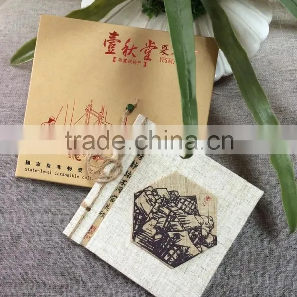 Ramie Fabric Handmade School Notebook photo-2