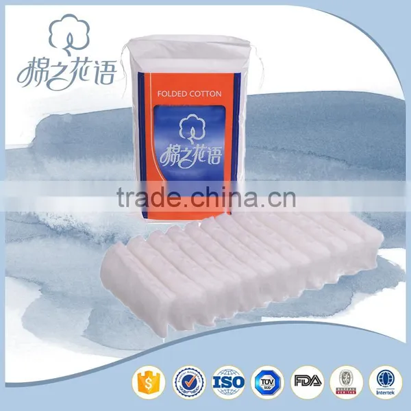 100% Cotton Fabric Personal Care Absorbent Dental Cotton Rolls Folded