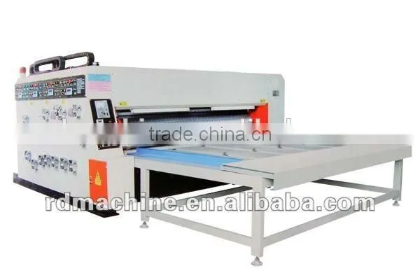 [RD-SB910-2000-1] Semi-automatic Chain Feeding 1 Color Printing Slotting Corrugated Carton Box Making Machine photo-3