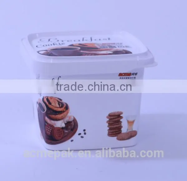 Plastic PP Box Candy Chocolate Biscuits Box Ice Cream Container Soup Box Food Plastic Container photo-2