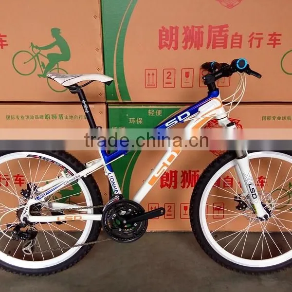 26'' Aluminum Alloy Mountain Bicycle With Suspension China Factory