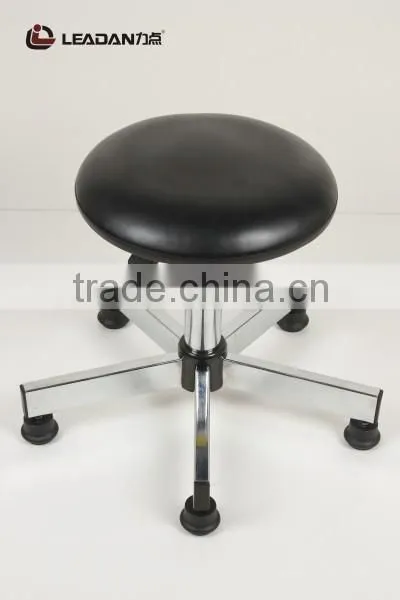 Dental Stool Cleantoom Stool Lab Stool Round Leather Stool