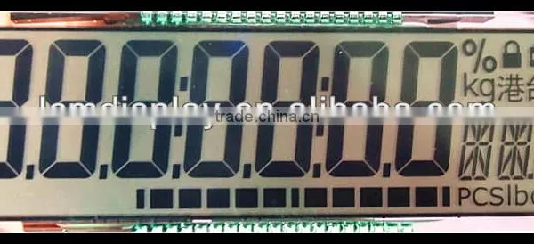 Custom Segment Electronic Scale Lcd Display