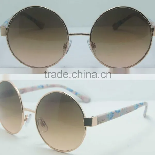 2016 New Latest Fashion Round Metal Sunglasses Wholesale Sunglasses China Cheaper photo-3