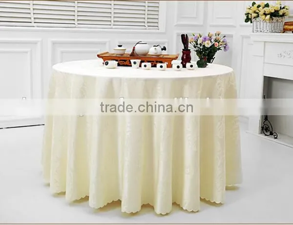 Modern 132 Round Table Cloth Cheap White Table Cloth for Wedding photo-2