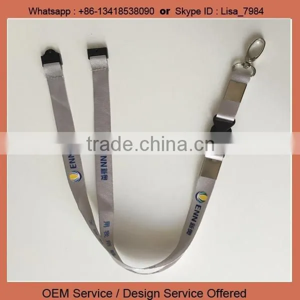 Id Badge Neck Straps Lanyard Custom Design Safety Hook Lanyards