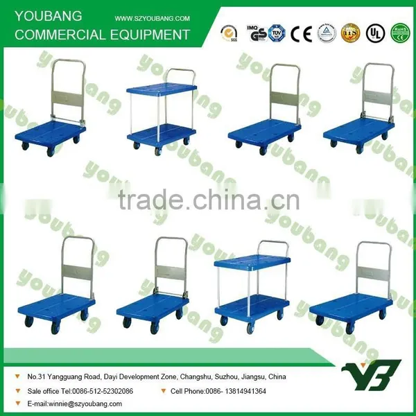 2016 Hot Sale Steel Folding Flat Trolley With 4 Wheels photo-4