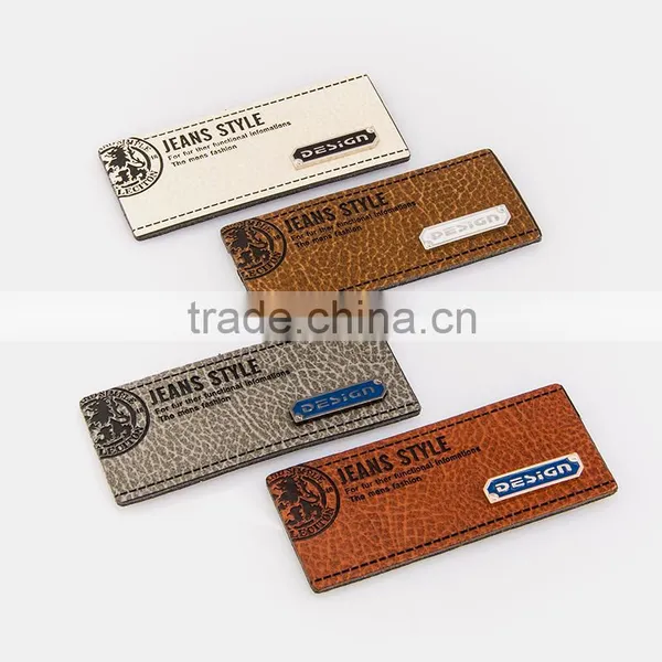 Clothing Ban Label Leather Patch for Dress High Quality Cuatom photo-6