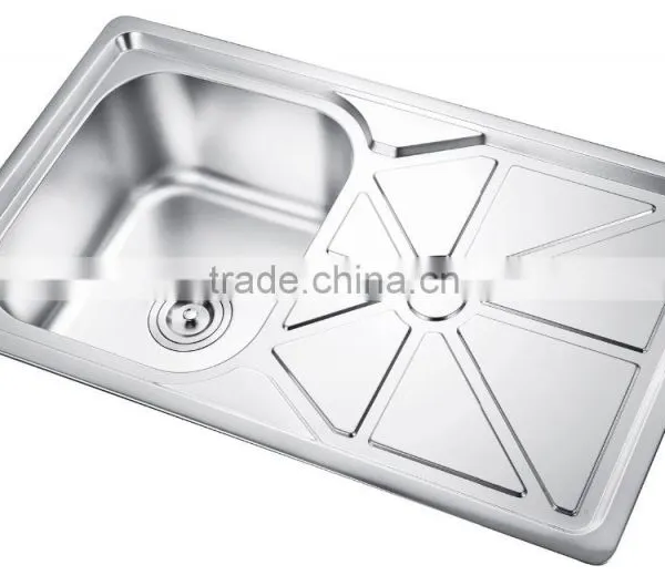 SC-108 Kitchenware With Drainer Heat Handmade Stainless Steel Sink Table photo-6