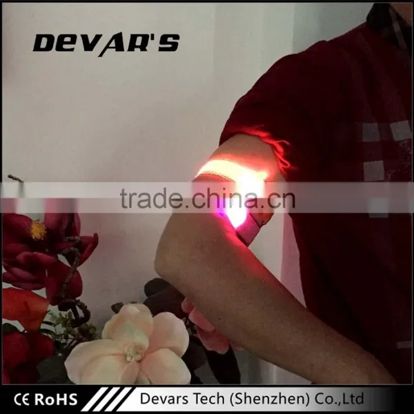 China Factory Stock Sale Led Fitness Led Nylonarmband Flashing Safety Light photo-4
