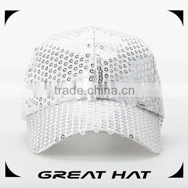 6-panel Custom Child Baseball Cap Party Sequin Hat