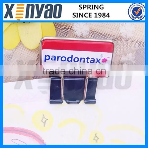 Plastic Logo Print Rectangular Binder Clip photo-5