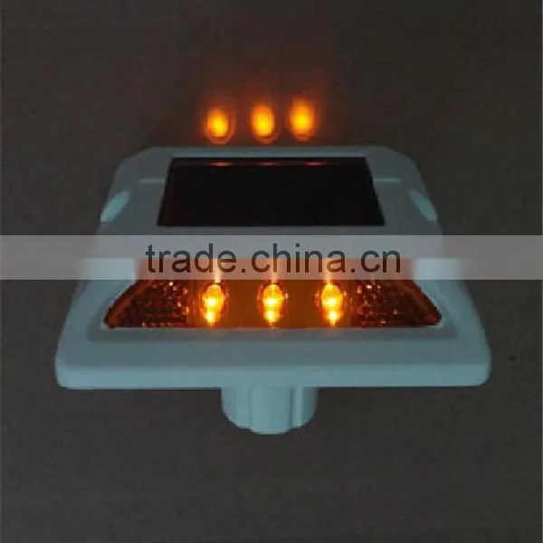Flashing Solar Ground LED Aluminum Raised Pavement Road Marker photo-3