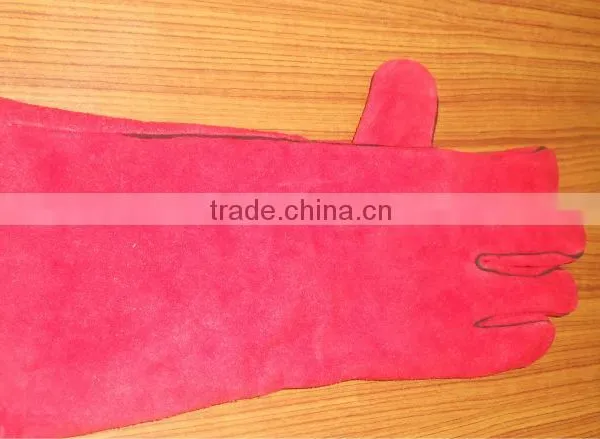 RED LINED WELDING GLOVES
