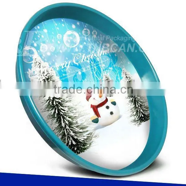 Hot Sale Round Tarjotin Tin Serviceing Tray