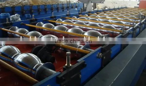 Step Tile Steel and Aluminium Corrugated Roof Roll Forming Machine #27-190-950 photo-3