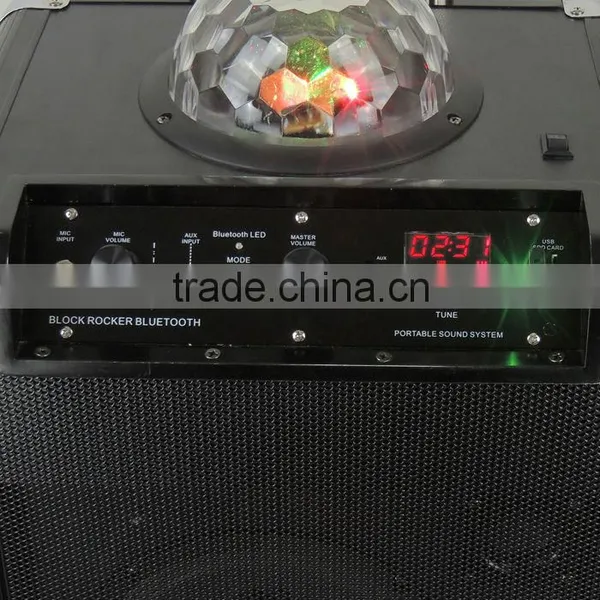 8" Bluetooth Portable Speaker Box With Ball Light,USB,SD,FM Radio, Portable Speaker Box L-95 photo-3