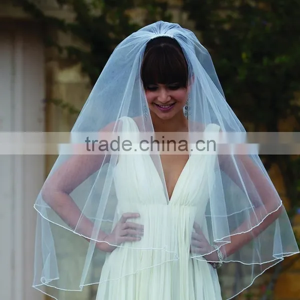 Hot Selling One Layer Lace Bridal Veils photo-4