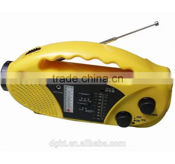 Direct Manufacturer Dynamo Crank Cellphone Radio Solar Dynamo Radio Solar Dynamo Radio