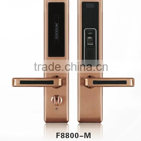 RF Card and Mechanical Key Electronic Door Lock