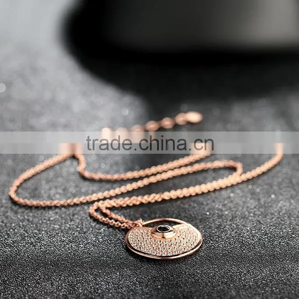 925 Sterling Silver 18k Gold Plated Necklace Jewelry Wholesale Jewelry SNO030R photo-2