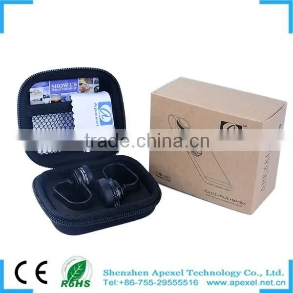Universal Clip 3 in 1 180 Degree Fisheye Lens For Iphone + Macro Lens + Wide Angel Lens photo-3