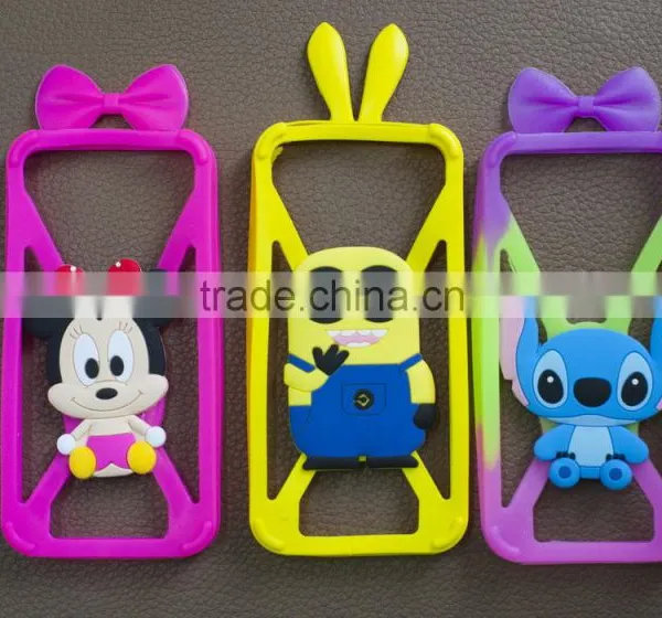 2015 Best Selling Silica Frame Rubber Cartoon Custom Design Smart Mobile Phone Case Cover for Iphone Samsung photo-6