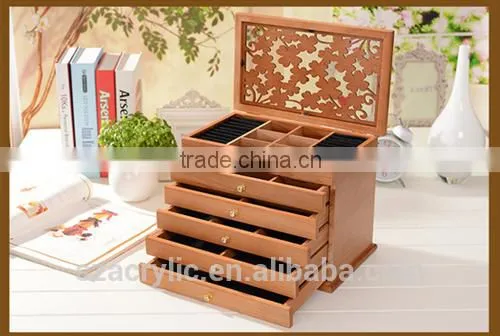 Wooden Drawer Jewelry Organizerboxes photo-3