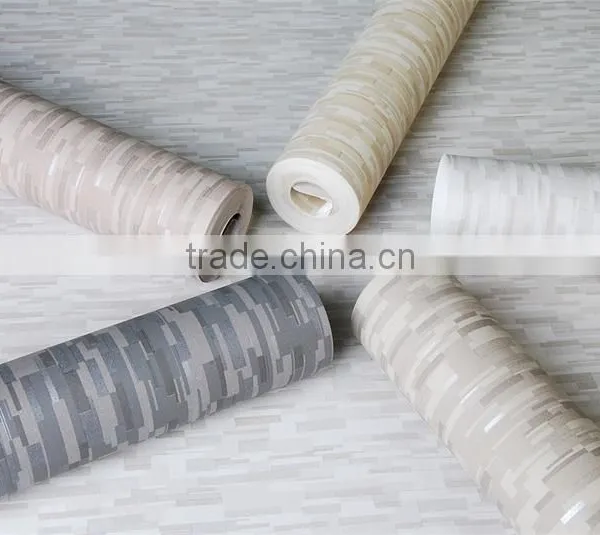 New Non-woven Decorative Silver Mosaic Wallpaper photo-3
