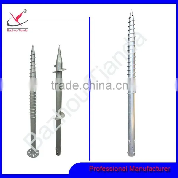 Ground Screw Pole Anchor