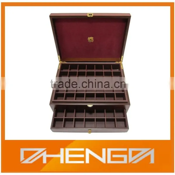 Custom Made Good Quality Wooden Box for Tea With Velvet Lining Inside photo-4