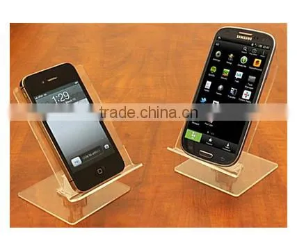 Tilting Cell Phone Display Stand - Clear Acrylic photo-2
