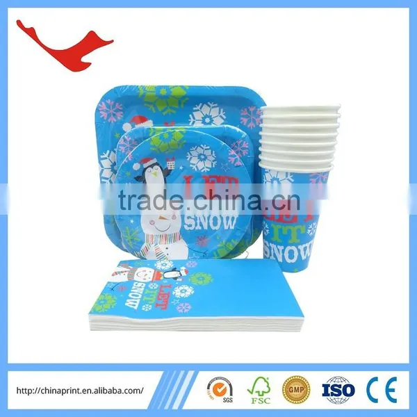 006 FSC Material Disposable Tableware for Christmas Party photo-6