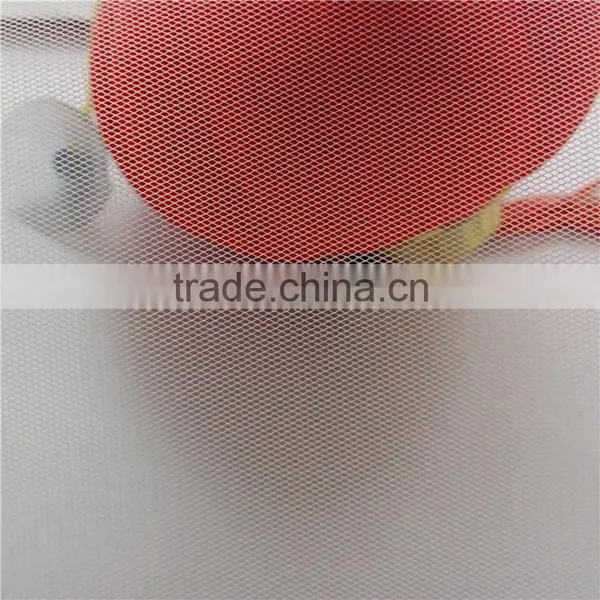 White High Density Diamond 30D Swiss Netting Mesh Fabric For Decoration photo-2